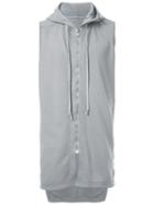 Rick Owens Drkshdw 'hustler' Sleeveless Hoodie