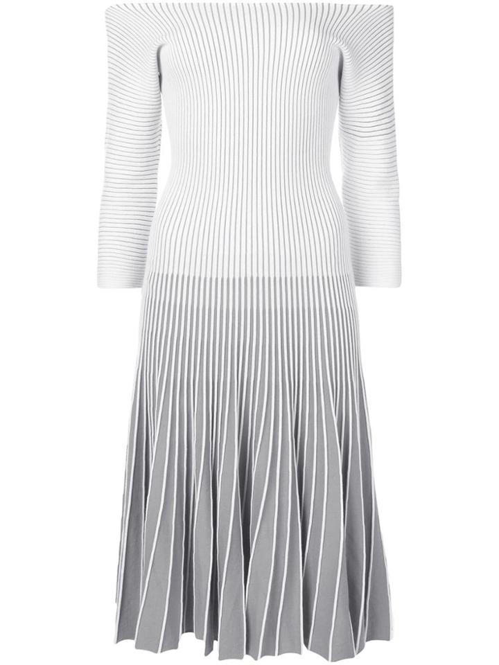 Alaïa Vintage 2000 Striped Dress - Grey