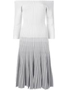 Alaïa Vintage 2000 Striped Dress - Grey