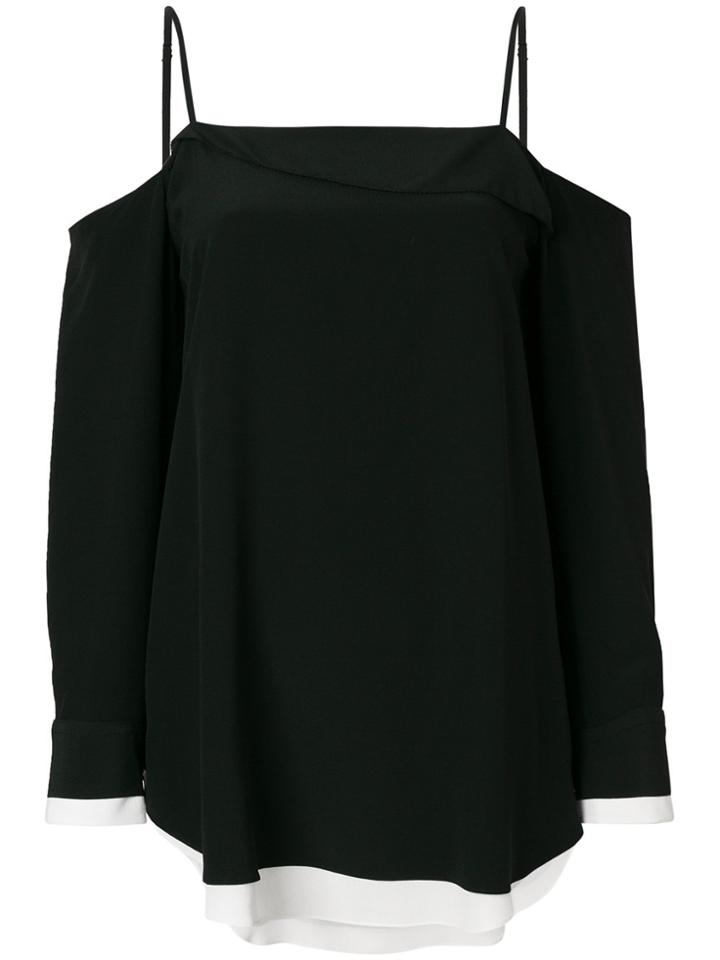 Rag & Bone Karley Cold Shoulder Top - Black