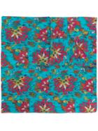 Twin-set Abstract Print Scarf - Blue