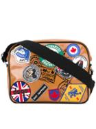 Dsquared2 - Patch Appliqué Postman Bag - Men - Polyester/polyurethane/viscose - One Size, Brown, Polyester/polyurethane/viscose