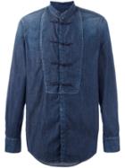 Dsquared2 'china Tux' Shirt, Men's, Size: 46, Blue, Cotton/spandex/elastane