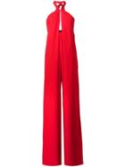 Misha Nonoo 'ilenia Halter' Jumpsuit - Red