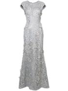J. Mendel - Guipure Lace Gown - Women - Polyester - 8, Grey, Polyester