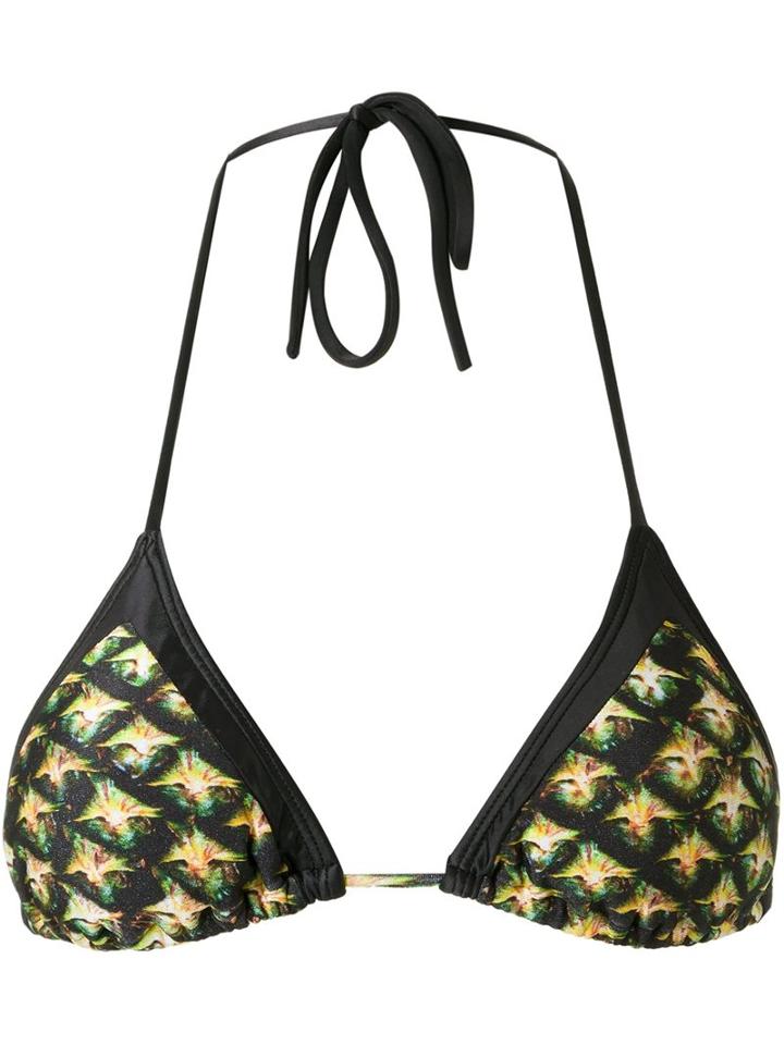 Blue Man Triangle Bikini Top, Women's, Size: Medium, Yellow/orange, Lyocell
