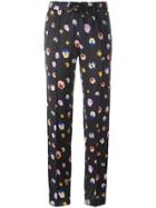 Christopher Kane Pansy Print Trousers - Black