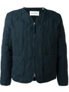 Our Legacy Quilted Zipped Jacket, Men's, Size: 48, Blue, Linen/flax/cotton