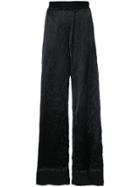Ermanno Scervino Knitted High Waist Trousers - Black