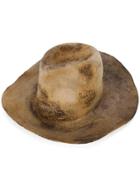 Horisaki Design & Handel Burned Effect Panama Hat - Brown
