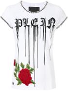 Philipp Plein Shiny Rose T-shirt - White