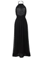 Missoni Knitted Maxi Dress, Women's, Size: 40, Black, Rayon/plastic/metal/spandex/elastane