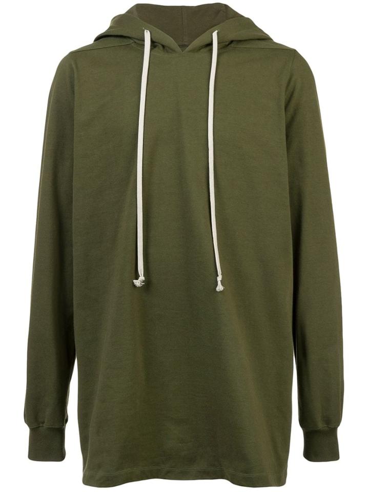 Rick Owens Drawstring Hoodie - Green