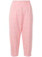 Gcds Monogram Cropped Track Trousers - Pink