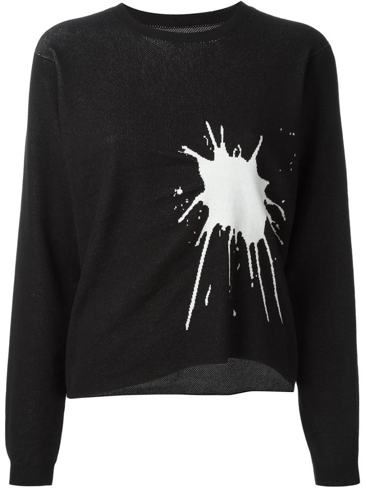 Mm6 Maison Margiela Splatter Intarsia Jumper