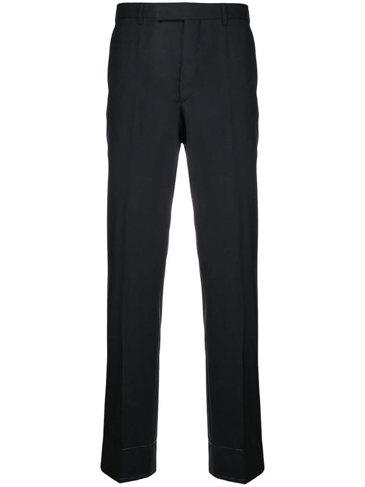 Ermenegildo Zegna Couture Tailored Straight-leg Trousers - Blue