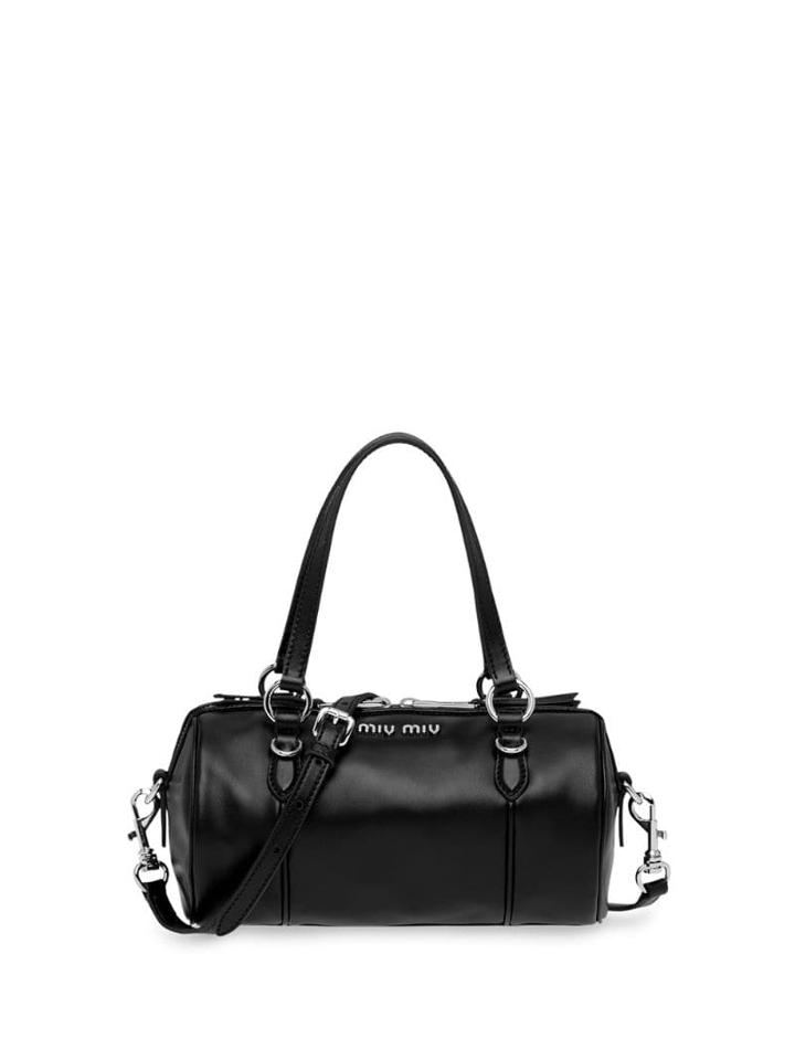 Miu Miu Bandoleer Style Shoulder Bag - Black