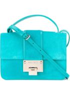 Jimmy Choo Rebel Shoulder Bag, Women's, Blue, Suede