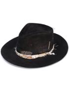 Nick Fouquet - Printed Band Hat - Women - Wool Felt - 56, Brown, Wool Felt