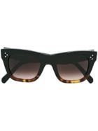 Celine Eyewear Small 'catherine' Sunglasses - Black