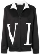 Valentino Vltn Zip-up Sweatshirt - Black