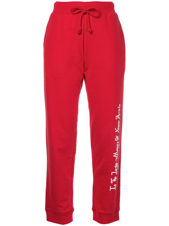 G.v.g.v.flat Printed Track Pants - Red
