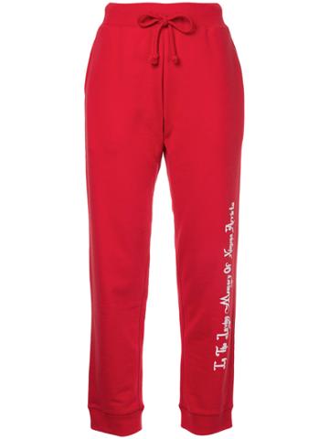 G.v.g.v.flat Printed Track Pants - Red