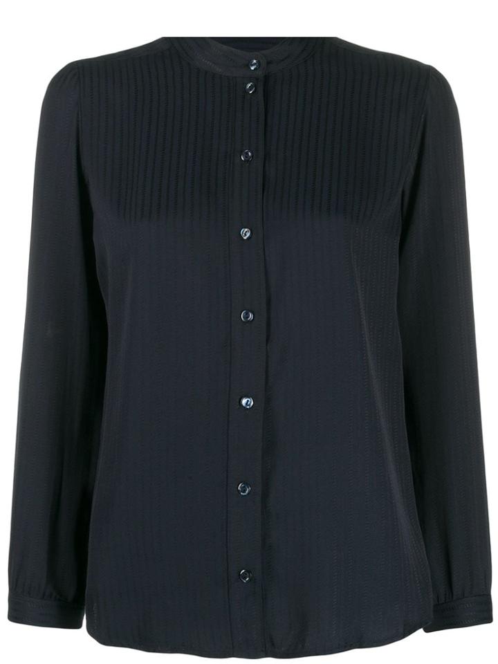A.p.c. Long-sleeve Fitted Blouse - Blue