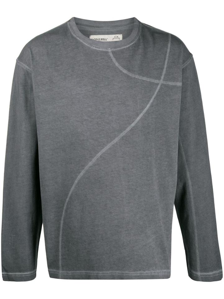 A-cold-wall* Flat-locked Seam Sweatshirt - Grey