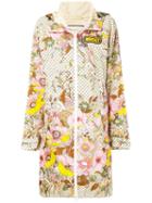 Gucci Floral Print Raincoat - Neutrals