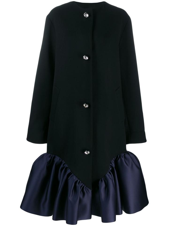 Christopher Kane Cupcake Twill Coat - Black