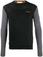 Manuel Ritz Colour Block Jumper - Black