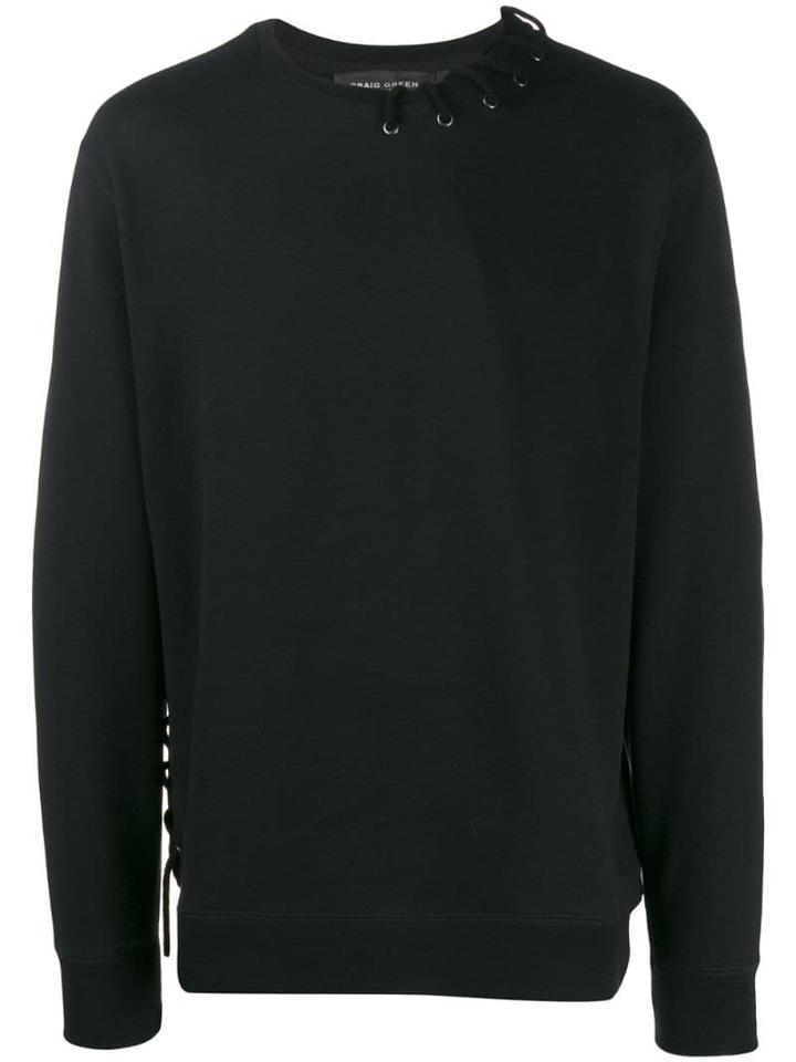 Craig Green Lace-up Detail Sweatshirt - Black