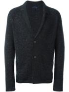 Lanvin Speckled Knit Cardigan, Men's, Size: Medium, Black, Cashmere