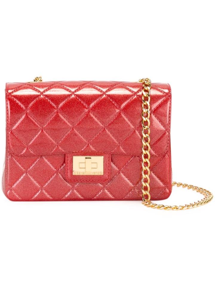 Designinverso 'milano' Quilted Shoulder Bag, Women's, Red