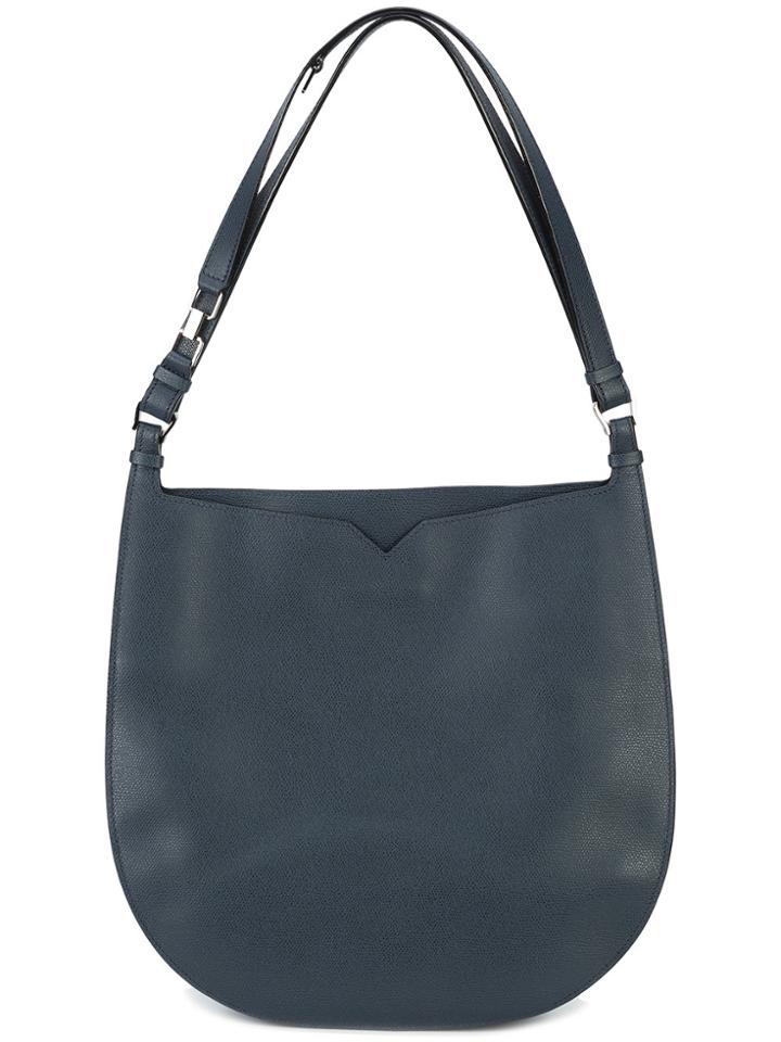 Valextra Hobo Shoulder Bag - Blue