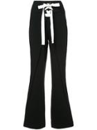 Cinq A Sept Lace-up Flared Trousers - Black