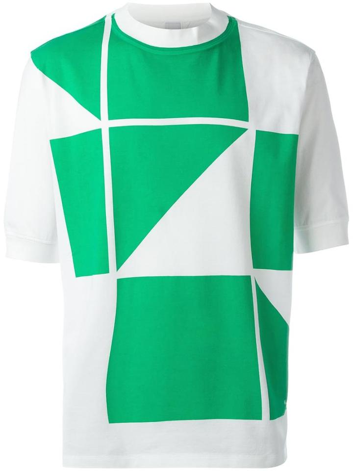 Paul Smith Geometric Print T-shirt, Men's, Size: Medium, White, Cotton