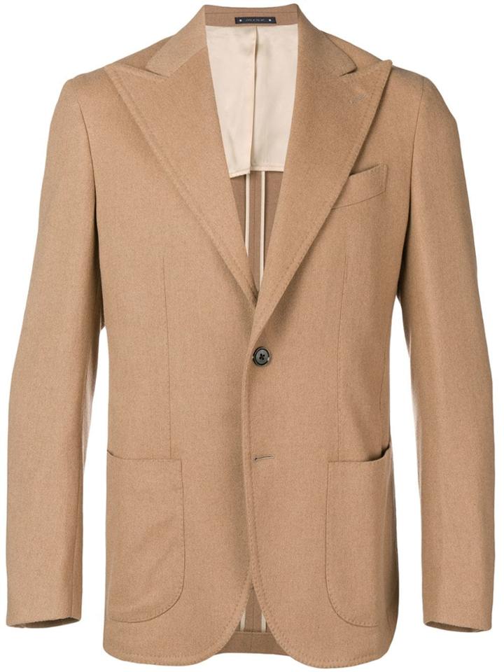 Bagnoli Sartoria Napoli Single Breasted Blazer - Nude & Neutrals