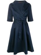 Incentive! Cashmere Midi Wrap Dress - Blue