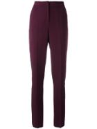 Roksanda - 'welles' Trousers - Women - Silk/cotton/spandex/elastane/wool - 10, Red, Silk/cotton/spandex/elastane/wool