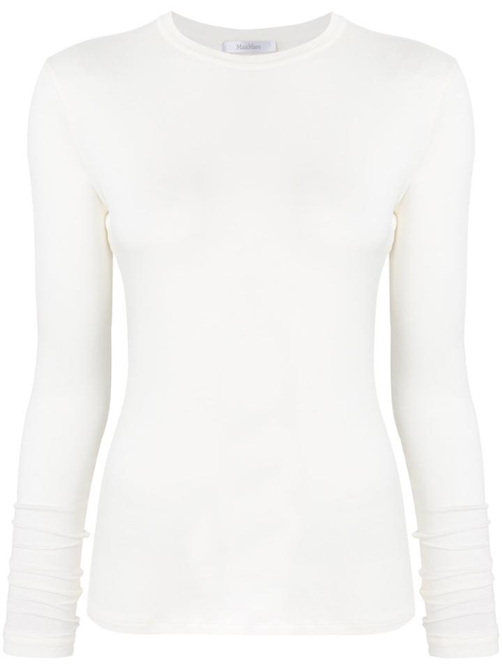 Max Mara Slim Fit Top - White