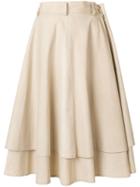 Yohji Yamamoto Pre-owned Double-layered Full Skirt - Neutrals