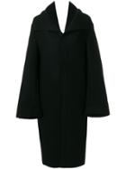 Yohji Yamamoto V Back Coat - Black