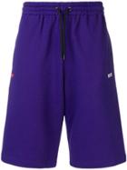 Msgm Drawstring Waist Shorts - Purple