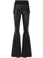 Andrea Bogosian - Wide Leg Trousers - Women - Leather - G, Women's, Black, Leather