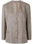 Burberry Pre-owned Houndstooth Buttoned Jacket - Multicolour