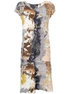 Issey Miyake Paint Crush Print Dress - Neutrals