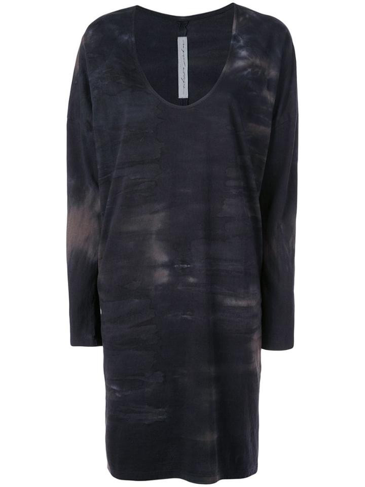 Raquel Allegra Tie Dye T-shirt Dress - Black