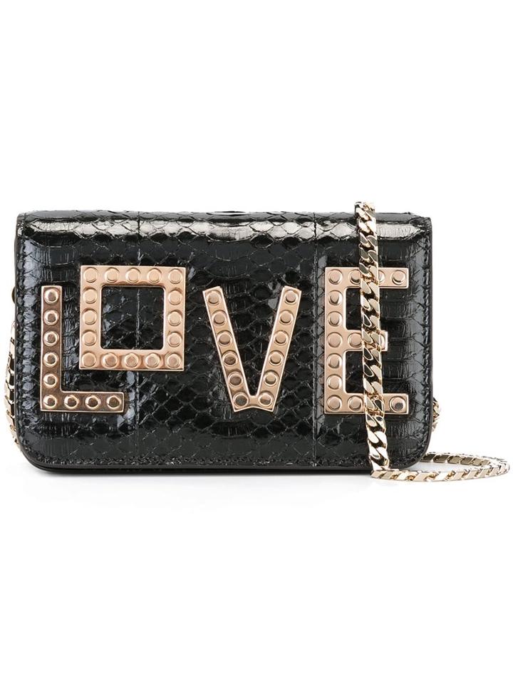 Les Petits Joueurs 'love' Shoulder Bag, Women's, Black
